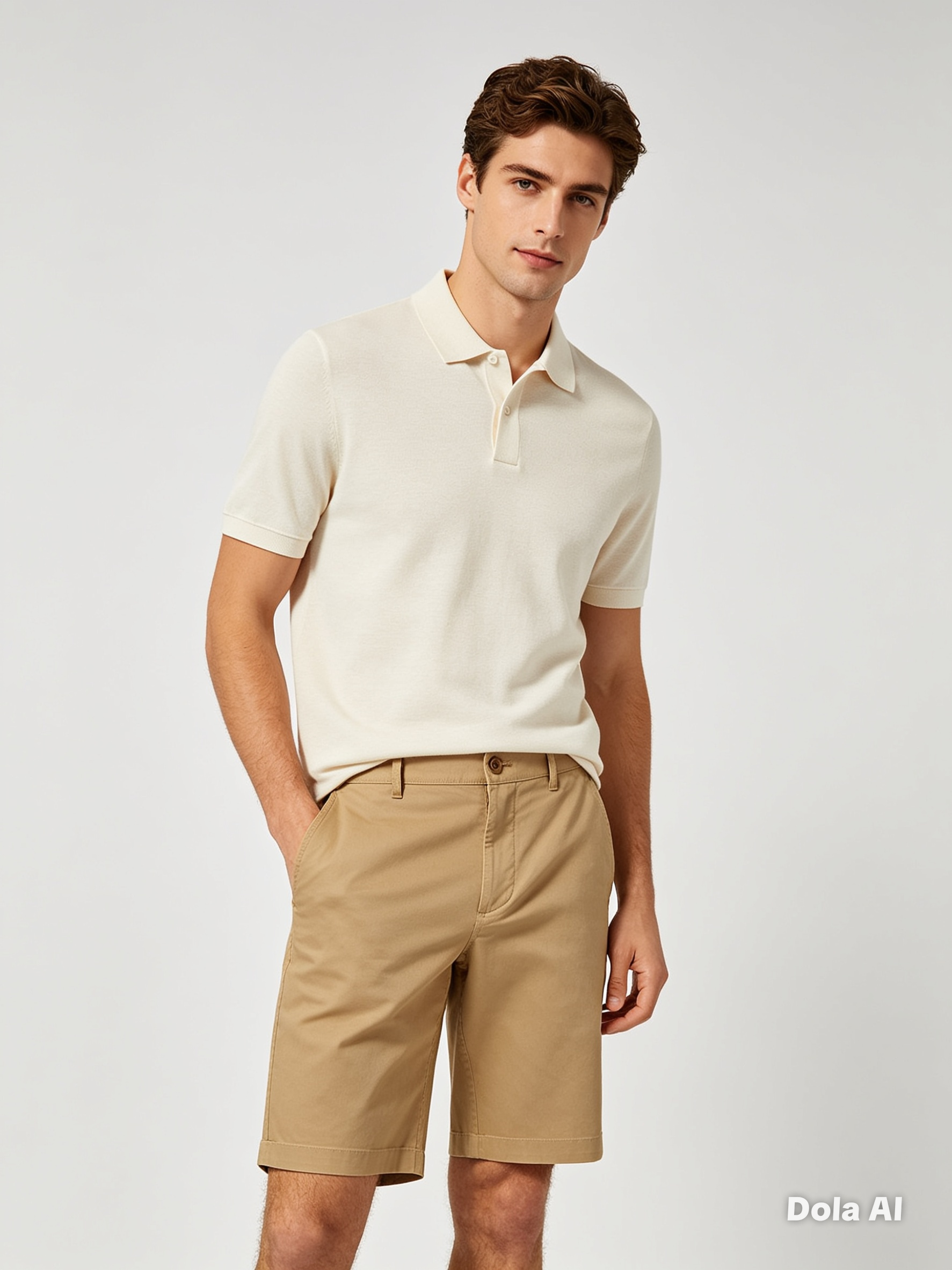 Bermuda Masculina de Sarja Caqui - Imagem 4